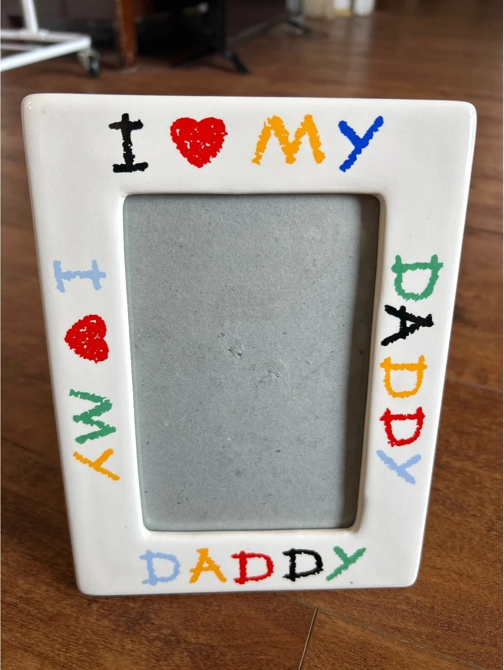 I Love My Daddy Colorful Ceramic Photo Frame